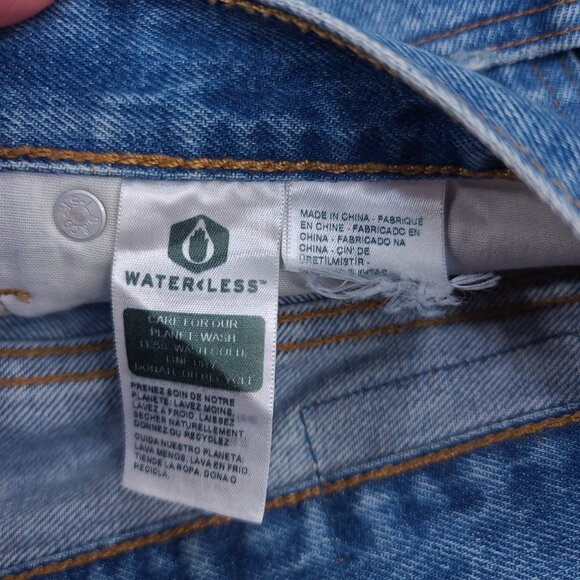 Levis Jeans Womens 32 Premium 501 Original Fit Cropped High Rise Stretch - Picture 7 of 9